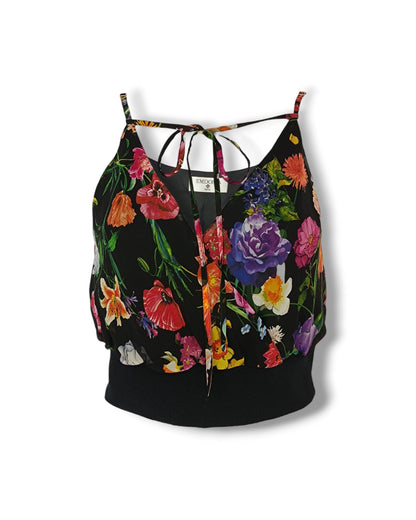 Haut cache-cœur en soie à bretelles ajustables-Hauts- Blouse-blouse femme-croptop-EMDORIA PARIS