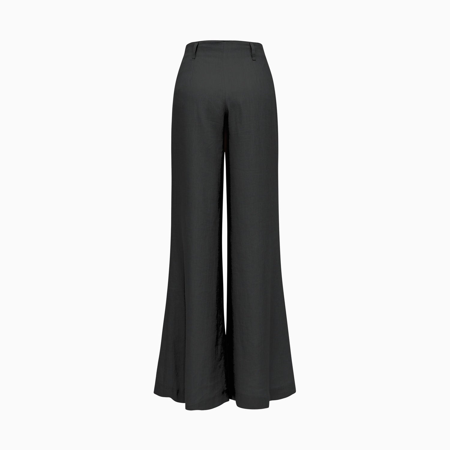 Pantalon ample et fluide en lin lavé pour femme-Pantalon- Pantalon-pantalon large-pantalon pinces-EMDORIA PARIS