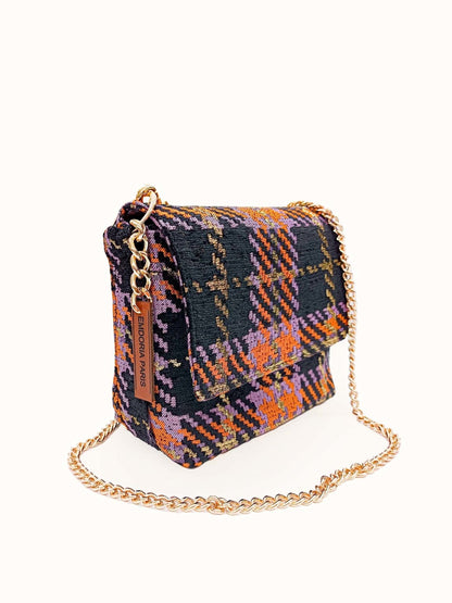 Sac à Main bandoulière en Tartan-Sacs à main-Accessoire-petit sac en tartan-pochette en tartan-EMDORIA PARIS